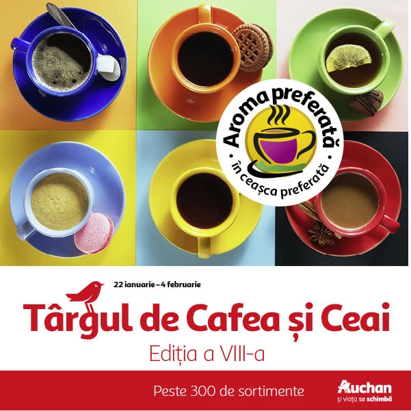Târg de Cafea și Ceai la hipermarketul Auchan – ediția VIII